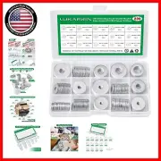 Durable 304 Stainless Steel Washers with Exquisite Storage - 230 Pieces Assorted