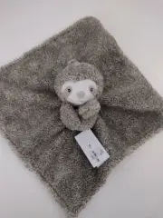 Carter's Baby Sloth Security Blanket Lovey Plush Brown White