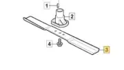 Blade Mulching 410 MM Original Stiga Lawn Mower Battery Powered 1111-9142-02