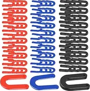 120Pcs Auto Lift Installation Leveling Shim Kit, Plastic Shims Lift Shims Repair, Sturdy U Shape Plastic Shim, Enduring Horseshoe Shape Shim, Tile Spacer Car Lift Mount Leveling Shim for Leveling