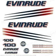 Fits Evinrude 100hp Bombardier Outboard Decal Kit - 2002-2006 Engine Stickers