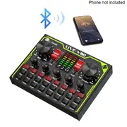Multiple Effects Gaming Computer Phone Mixer Board Live Sound Card Voice Changer Singing Real Time Plug And Play Audio Streaming