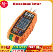 Klein Tools RT250 GFCI Outlet Tester with LCD Display for 120V Electrical Recept
