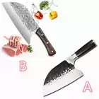 8in Cleaver Butcher Knife Handmade Forged Full Tang Kitchen Chef Knife+Gift box