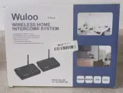 Wuloo WL666 4 Pack Black Multi Channel Wireless Home Audio Intercom System NEW!