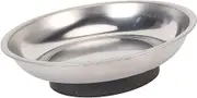 Magnetic Bowl Pin Dish, Stainless Steel Magnetic Pin Dish, Portable Magnetic Pin Cushion Mini Magnetic Parts Tray for Sewing Needlework (Round(4.3x1.2in))