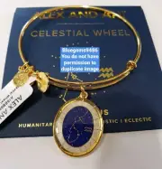 Alex and Ani Celestial Wheel Aquarius Shiny Yellow Gold - Discontinued/Rare