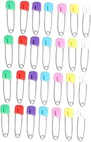 Vaguelly Diaper Safety Pins Baby Safety Pin 100pcs Diapers Office Household Plastic Head Kids Nappy Pin Baby Nappy Pins