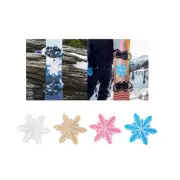 3D Snowflake Snowboard Stomp Pad PVC Material Universal Replacement Non-Slip for