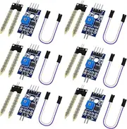 6PCS Soil Moisture Sensor LM393 3.3V-5V Soil Hygrometer Detection Sensor for Arduino Automatic Watering System, Smart Car Robots
