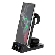 Foldable Pocket 3 in 1 Wireless Charger for Samsung Galaxy S24 Ultra S23 Ultra / Z Flip 6 / Fold 6