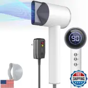 Professional Hair Dryer Blow Dryer, 1600W Ionic Hair Dryer with LED Display a