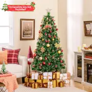 CostwayArtificial Xmas Tree Optic Fibre with 8 Lighting Modes and Kerosene Lamps