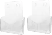 Operitacx 2pcs Document Holder Paper Holder for Desk Magazine Display Wall-Mounted Rack