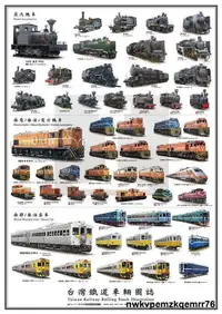 在飛比找露天拍賣優惠-1217 Digitrack 台灣鐵道車輛圖誌 雙海報 (2