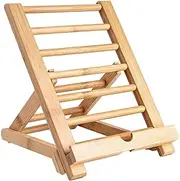 Bamboo Tablet Stand Wooden Mobile Phone Stand for Desktop, Wooden Tablet Holder Desk Mobile Phone Holder Mobile Phone Stand for iPhone iPad Tablets and All Mobile Phones (Large Size)