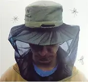 BR Mozzie Mosquito Hat Net, Black