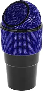 TUCKBOLD Car Trash Can Portable Front Seats Trash Bin Blue 1 Pc 3.9" Length 2.8" Width 7.9" Height Plastic
