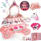 Kids Makeup Kit for Girl, 54 PCS Real Make Up Toys Makeup Set