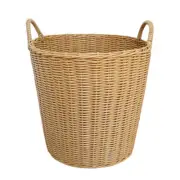 Diaper Basket Rattan Trash Can Bathroom Wastebasket Storage Furniture Bin