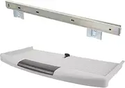 HOMSFOU Desk Keyboard Tray Sliders Under Desk Mount Keyboard Shelf Simple Assembly Space-Saving Drawer