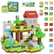 Magnetic Blocks with Forest Animals Toys Build Mine Magnet World Set Magnetic...