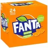 Fanta Orange Soft Drink Multipack Cans 24 X 375 Ml