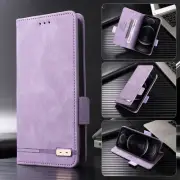 For Xiaomi Poco F6 Pro, Luxury Retro Flip Leather Wallet Card Stand Case Cover