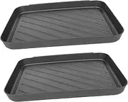 Amosfun Shoe Placement Tray Set Non-Slip Boot Storage Plate Rinseable for Easy Cleaning