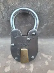 Captain's Chest Iron Padlock W/ 2 Skeleton Key Heavy Duty Nautical 4.25 Lock
