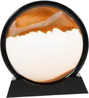 SUPVOX 3D Sand Painting Hourglass Sand Pit Paddling Pool Digger Lid Sandbox Pit Sifter Dynamic Scooper Water Sandbox with Cover Favors Landscape Kits Craft Water Yellow
