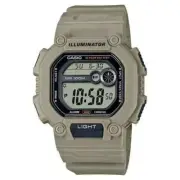 Casio MILITAR TAN WATCH Men 's Quartz Heavy Duty Resin Strap * W-737H-2AVCF