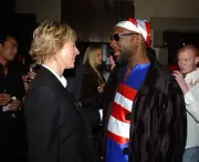 Ellen DeGeneres and Isaac Hayes at the My VH-1 Awards After Party - Old Photo