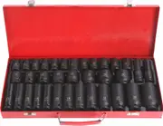 PKTool PT11150 - Impact Socket Set 1/2" Drive Standard & Deep 35 Piece
