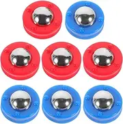Totority Shuffleboard Sliding Beads 8pcs Set Plastic Steel Easy to Carry for Boys and Girls