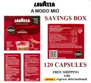 120 CAPSULES GINSENG COFFEE LAVAZZA A MODO MIO ITALIAN COFFEE FREE DHL EXPRESS