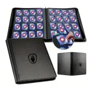 1024 Pockets Trading Card binder, Premium 16 Pockets Card Holder Folders, Side L