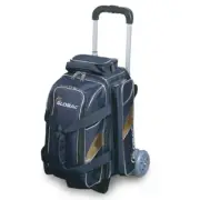 900 Global Deluxe 2 Ball Roller Bowling Bag Blue/Gold