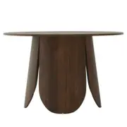 Kalyani 120cm Wooden Round Dining Table with Veneer Top