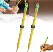 Threaded Fidget Pencil, 2pieces Wooden Threaded Pencil With A Sliding Nut That Moves, Twist And Write Weighted Fidget Pencils, Decompressions Pen, Sensory Fidgets Toy Pen, For Kids Adults