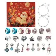 Christmas Advent Calendar 2024 Girls, 24 Days Xmas Countdown Calendar Jewelry