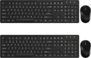 Wireless Keyboard and Mouse, Trueque Silent 2.4GHz Cordless 2 PACK-Black