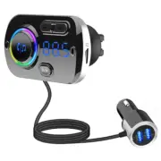 Wireless Handsfree Bluetooth FM Transmitter Radio Adapter Car Kit Mp3 Player USB (for: Fiat)