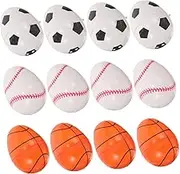 ADOCARN 12pcs Easter Sport Eggs Candy Storage Box Fillable Easter Toys Party Favors