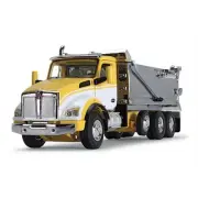 First Gear DCP 1/64 Yellow, White & Chrome Kenworth T880 Rogue Dump 60-1416