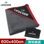 【LIFECODE】加厚防水PE地墊600X400CM