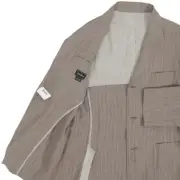 NEW Neiman Marcus Sportcoat (Jacket)! Taupe with Light Tan Stripes Linen