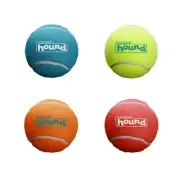Outward Hound Squeaker Ballz Tennis Ball Fetch Dog Toy Premium Rubber