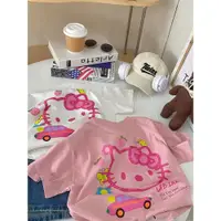 在飛比找ETMall東森購物網優惠-可愛卡通嬰兒寶寶粉色半袖夏裝