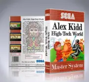 Sega Master System Case - NO GAME - Alex Kidd High Tech World